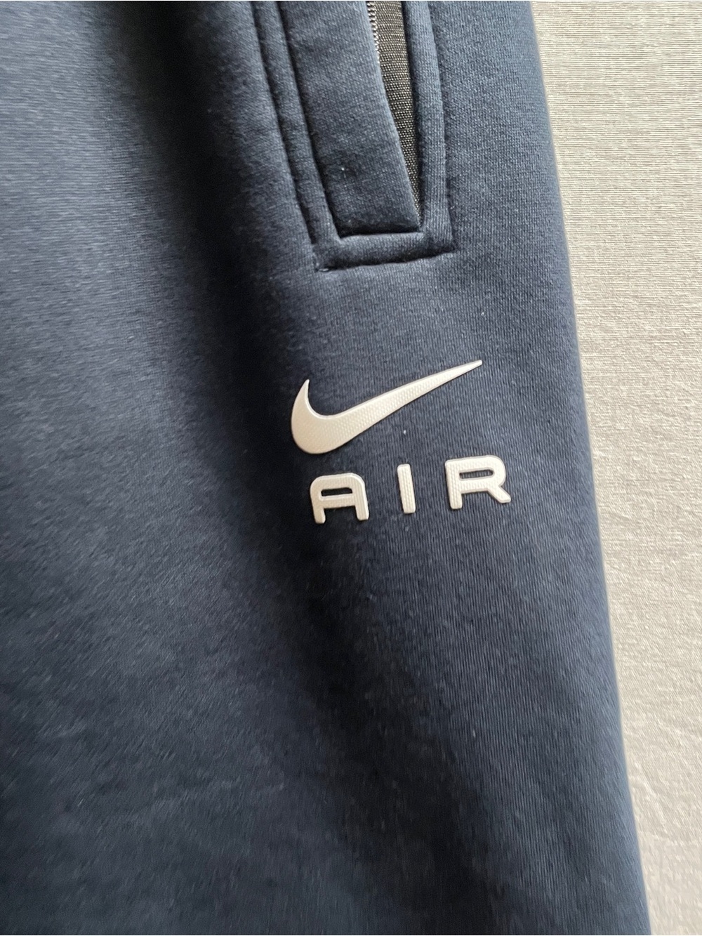 Nike Air Heavyweight Fleece Joggers Pants L - Block Letter Embroidered - Picture 4 of 12